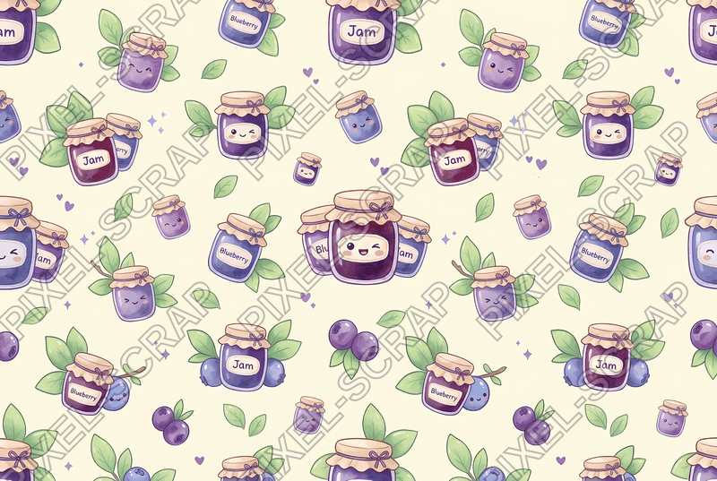 Smiley Jam Jars Pattern