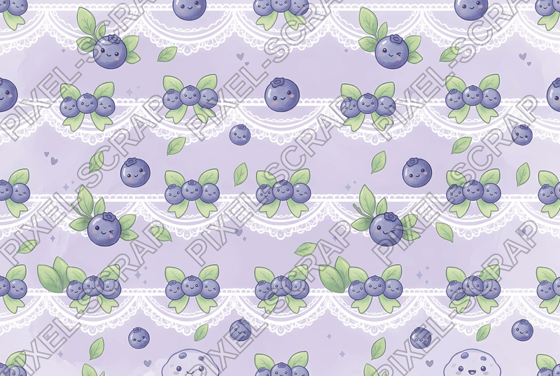 Lace & Berry Bows Pattern