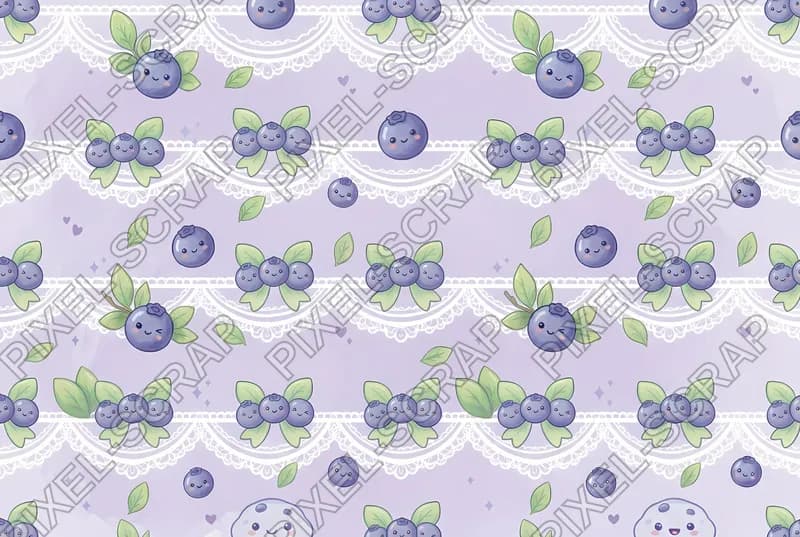 Lace & Berry Bows Pattern