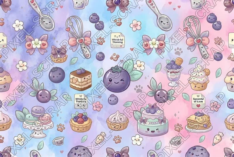 Berry Pastels Wash