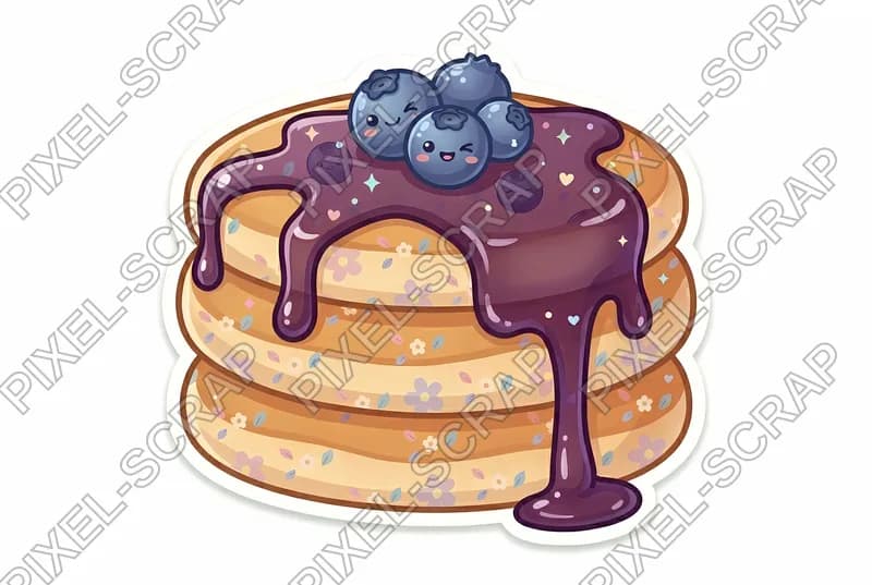 Pancake Stack Sticker