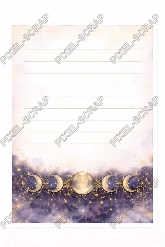Moon Notes Card