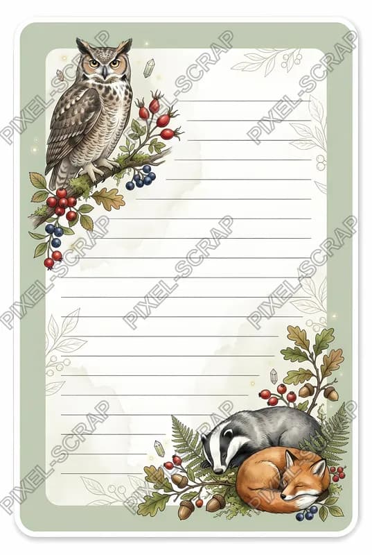 Watercolor Owl Card