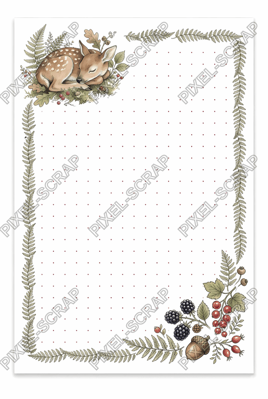 Fern Dot Grid Card