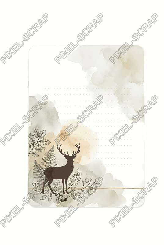 Deer Minimalist Card