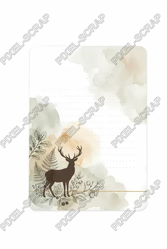 Deer Minimalist Card