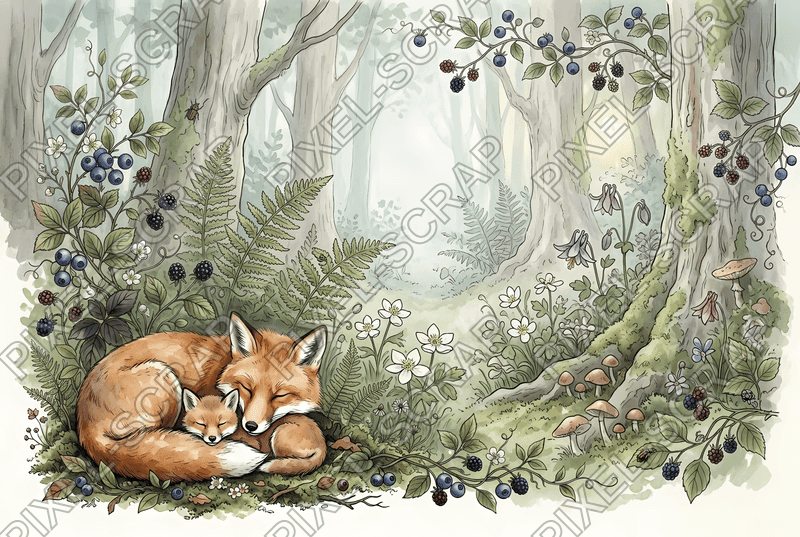 Corner Fox & Berries