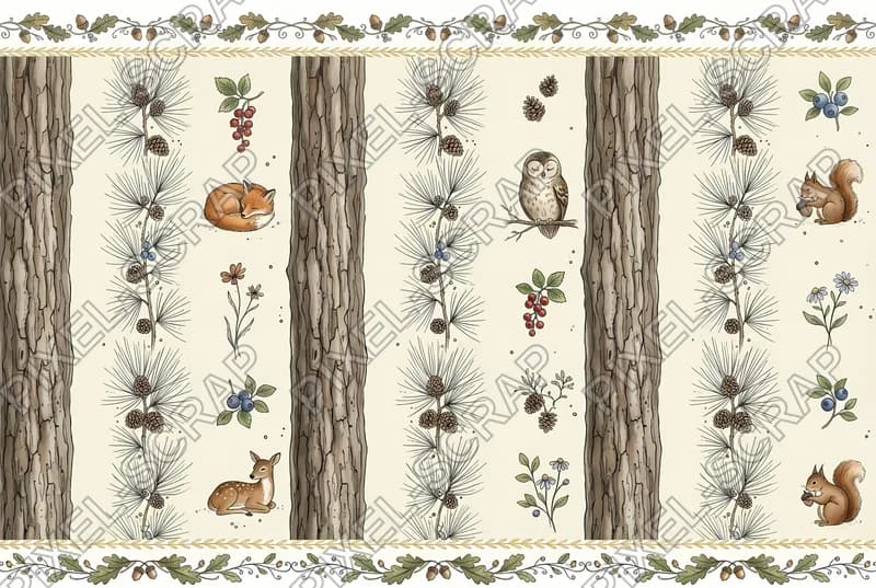 Bark & Needle Stripes