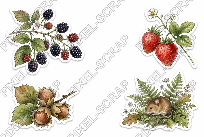 Fruit Cluster Sticker