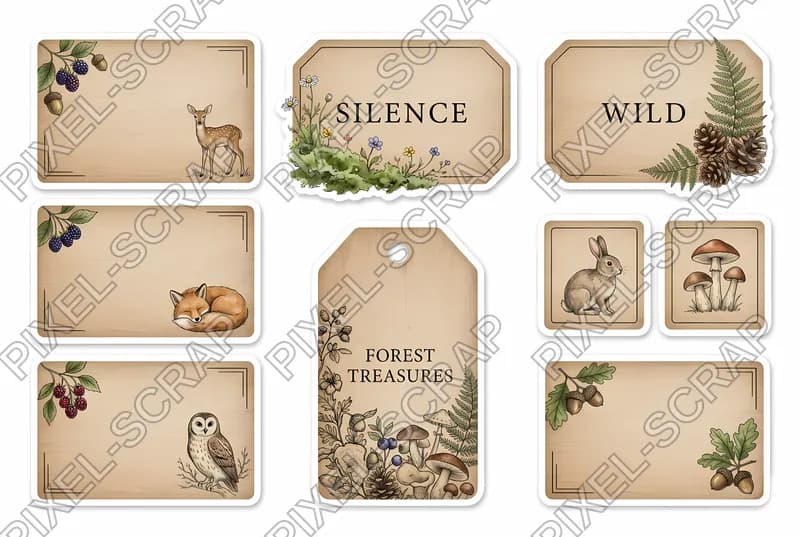 Wooden Wild Tags