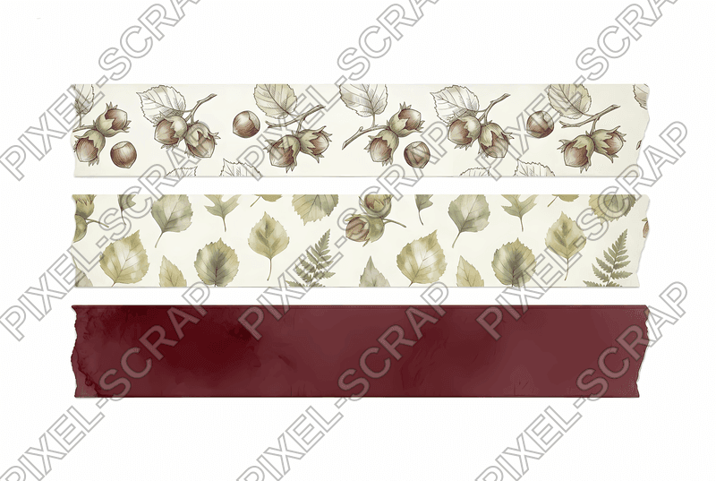 Leaf & Red Washi