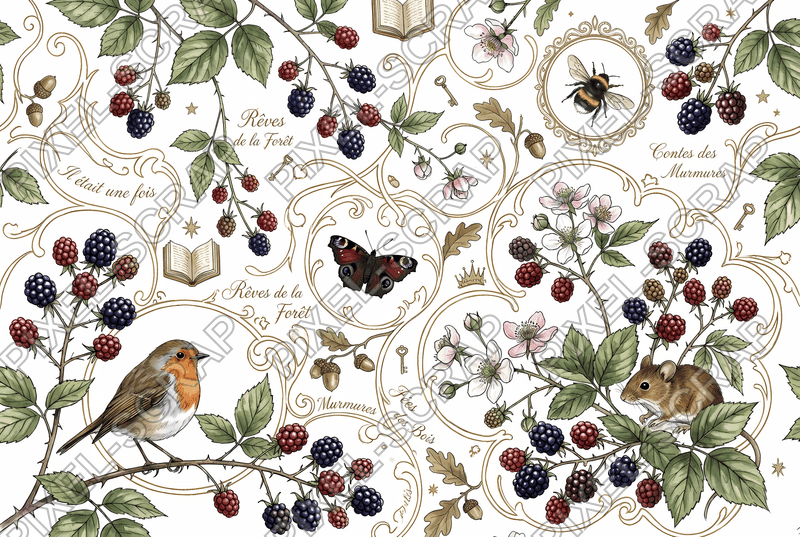 Blackberry Botanical Study