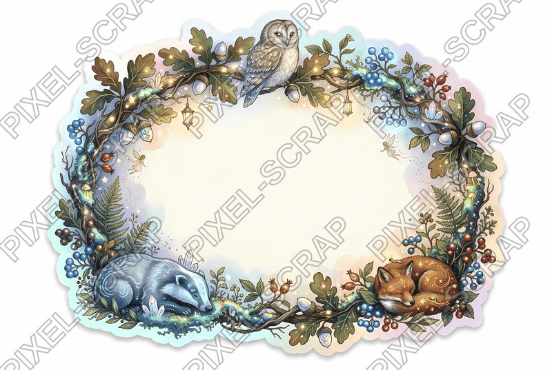 Oak & Berry Frame