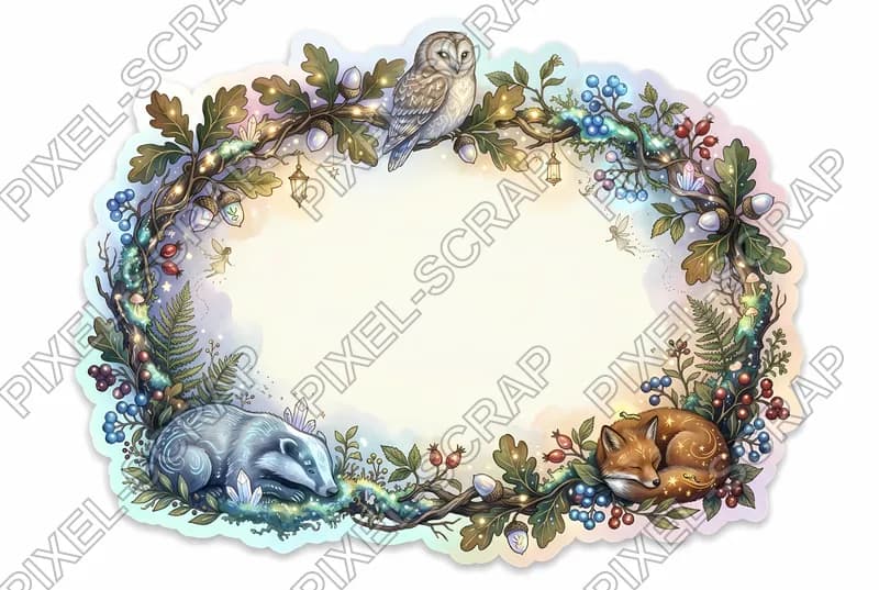 Oak & Berry Frame