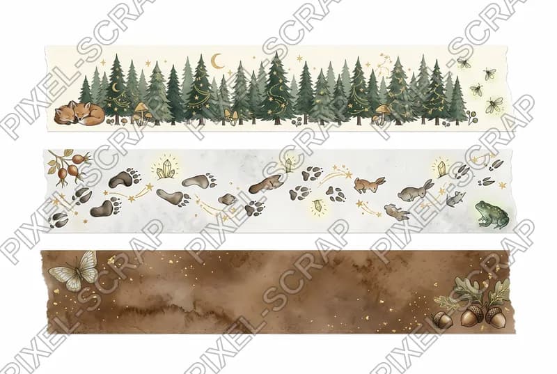 Bark & Polka Washi
