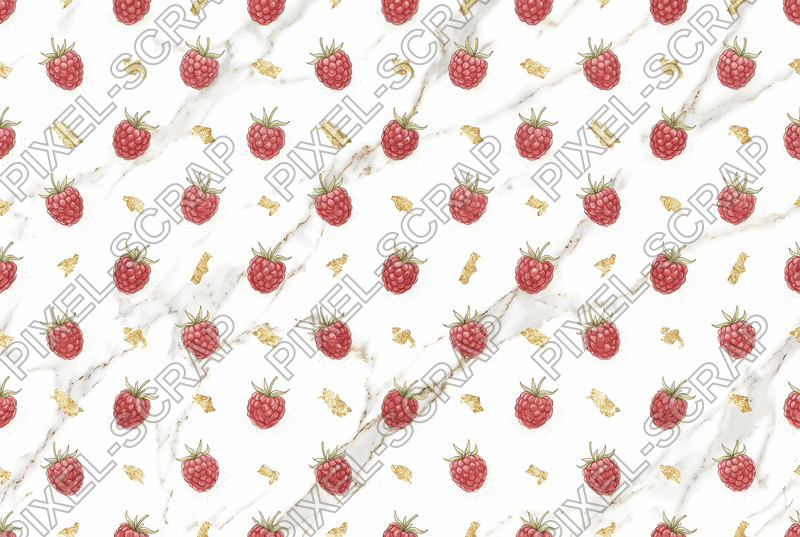 Raspberry & Gold Pattern