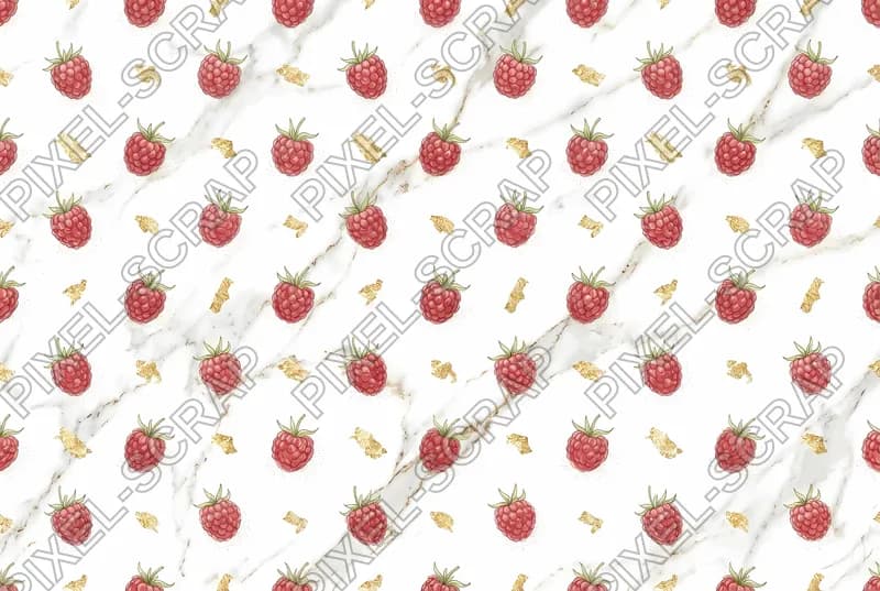 Raspberry & Gold Pattern