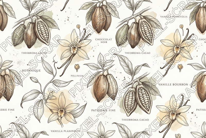 Botanical Cacao Sketches