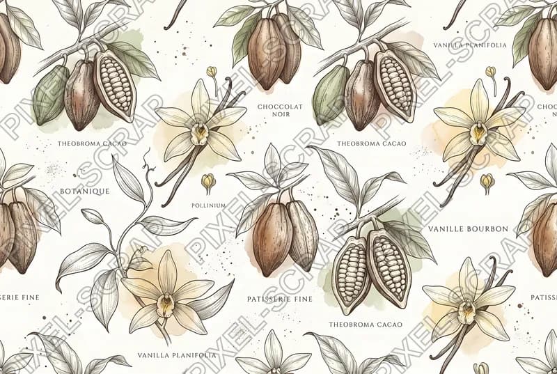 Botanical Cacao Sketches