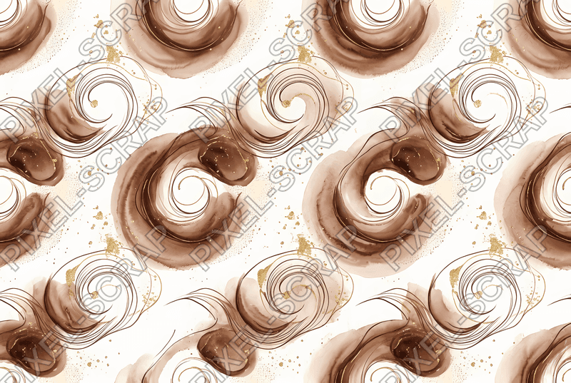 Ganache Swirl Abstract