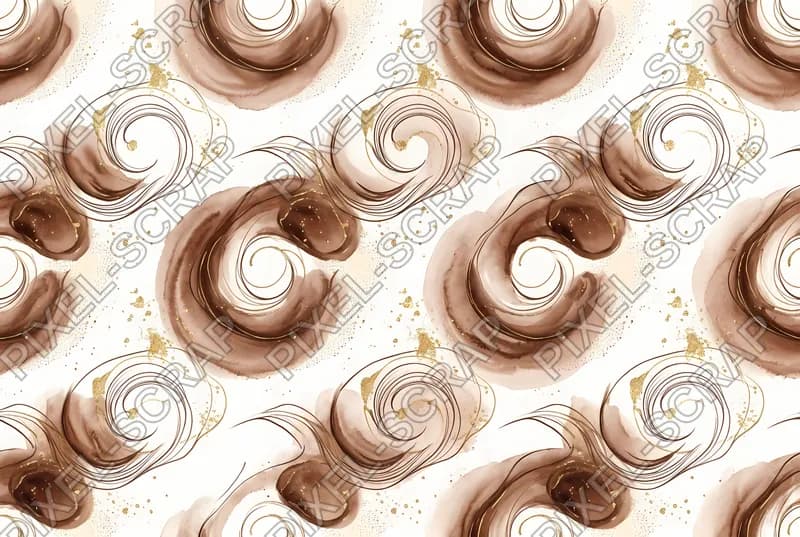 Ganache Swirl Abstract