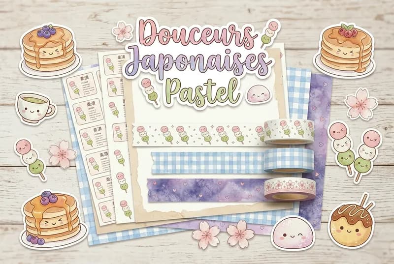 Pastel Japanese Sweets - Mega Pack