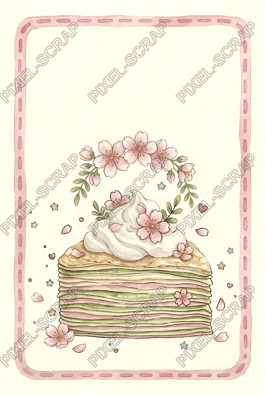 Mochi Border Journal Card