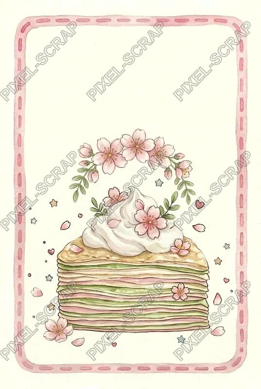 Mochi Border Journal Card
