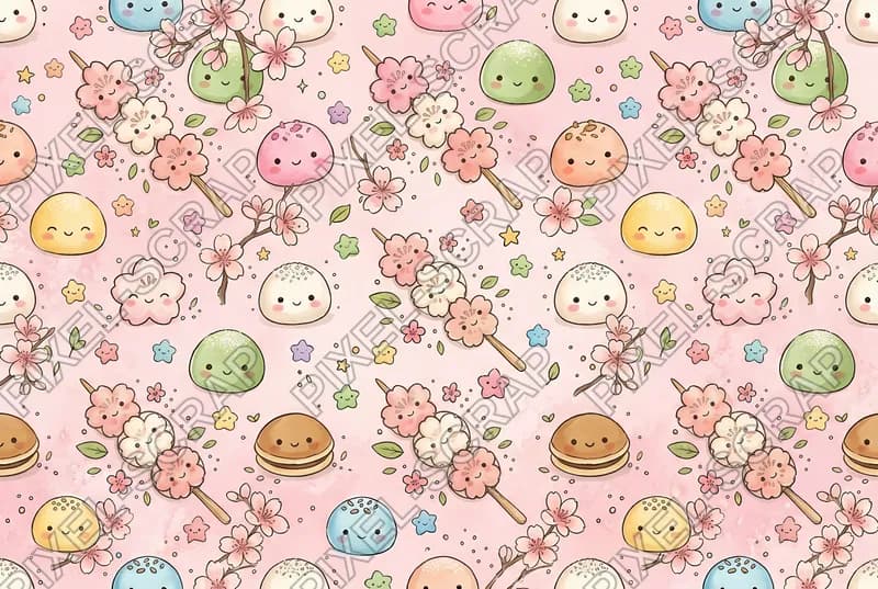 Sakura & Konpeito Pattern