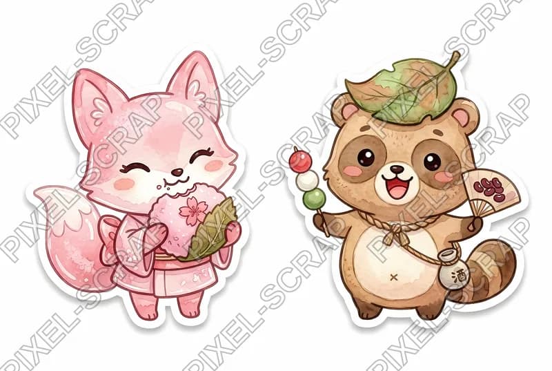 Friendly Candy Fox Set