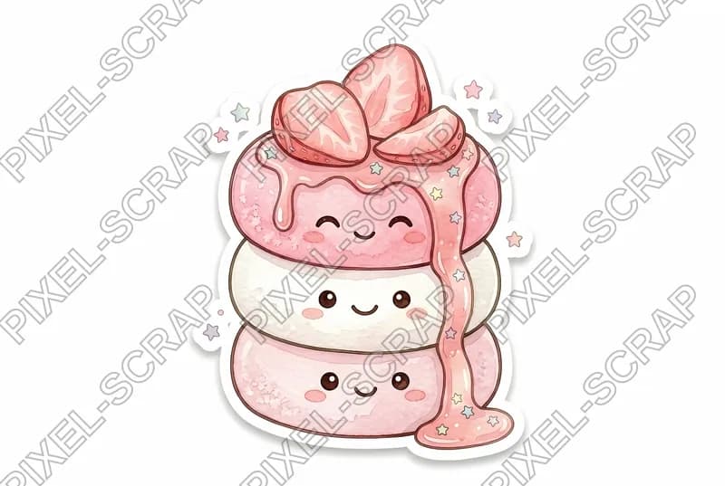 Smiling Mochi Stack