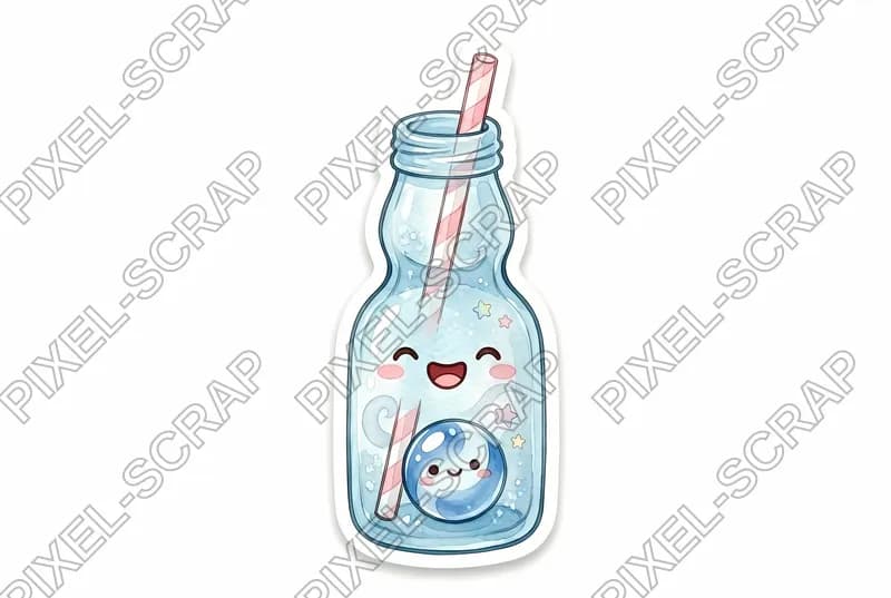 Happy Ramune Bottle