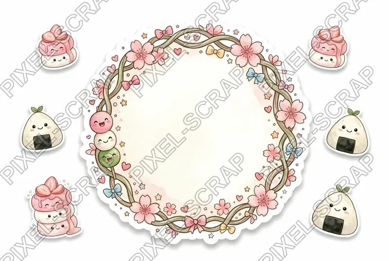 Circular Sweets Frame