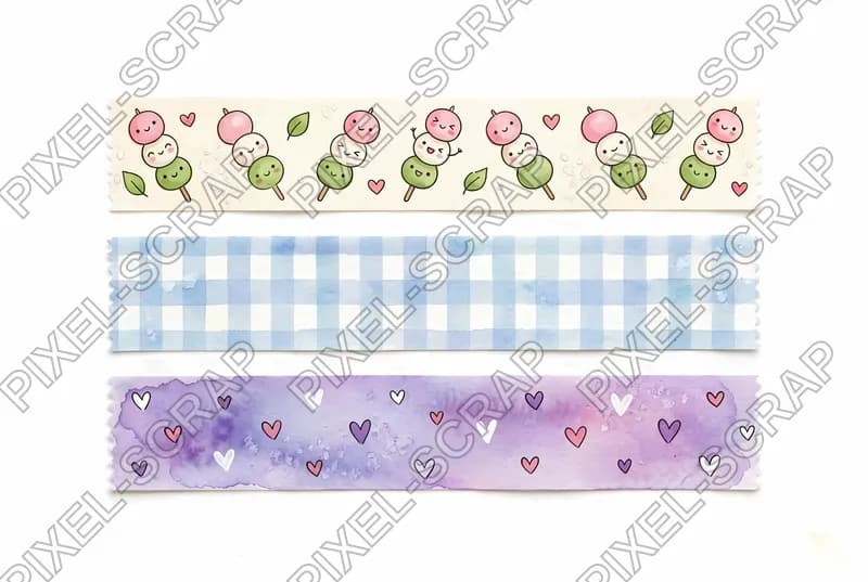Dango & Hearts Washi