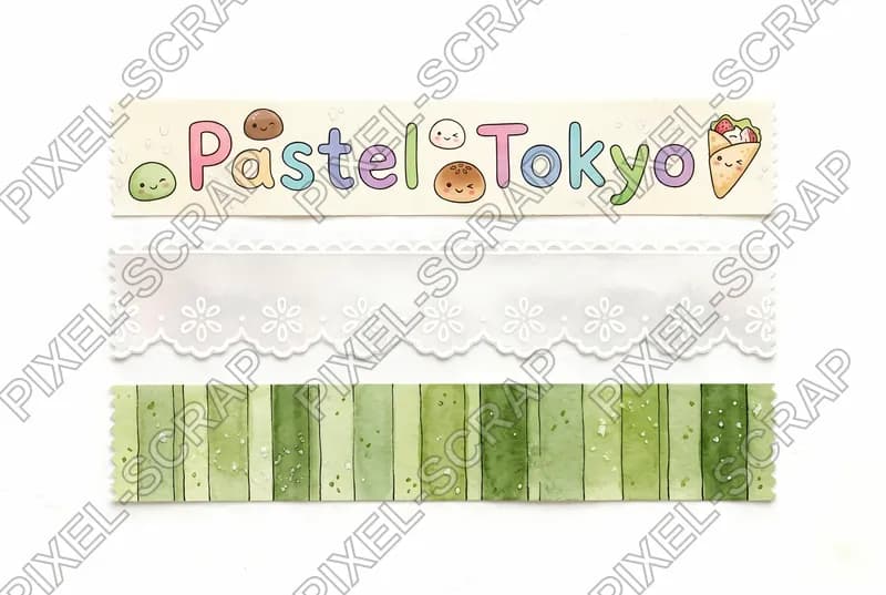 Text & Lace Washi
