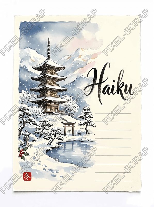 Winter Haiku Card