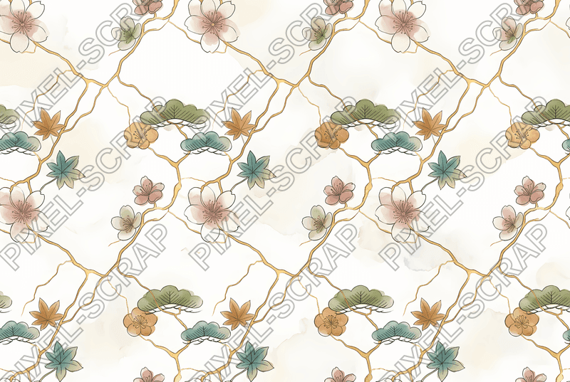 Kintsugi Gold Cracks