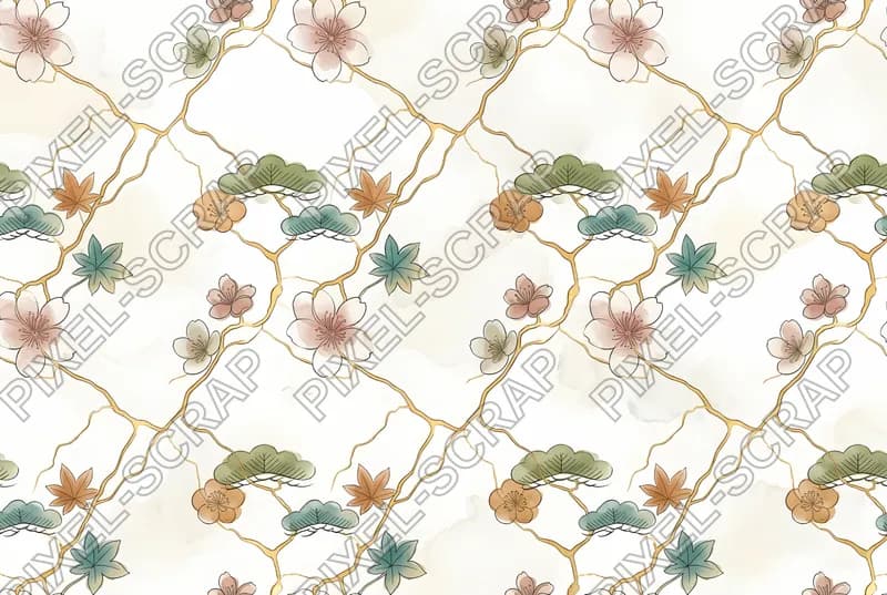 Kintsugi Gold Cracks