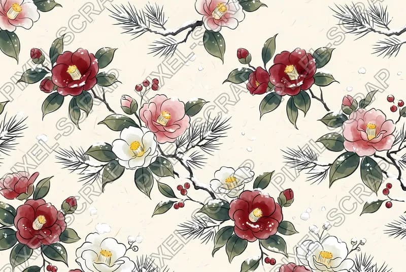 Rice Paper Brush Strokes