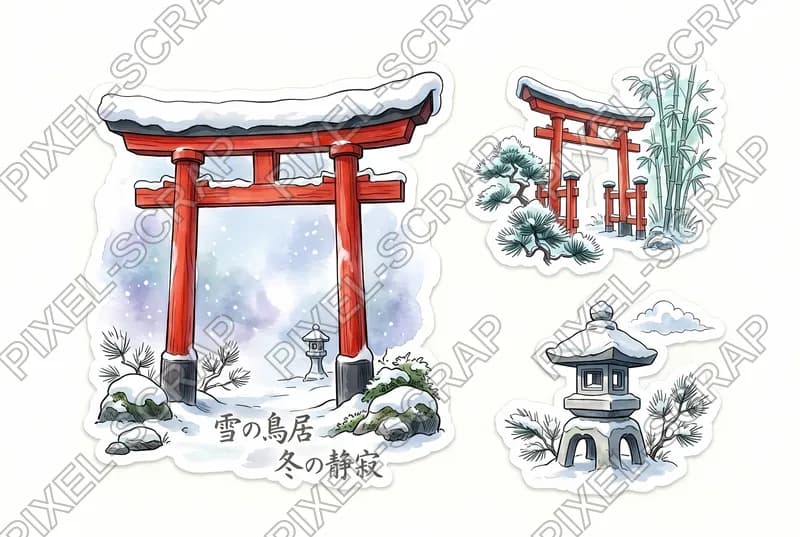 Winter Torii Gate
