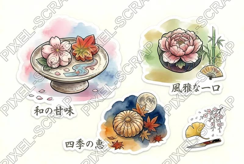 Wagashi Sweets Set