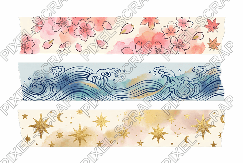 Petal Wave Washi