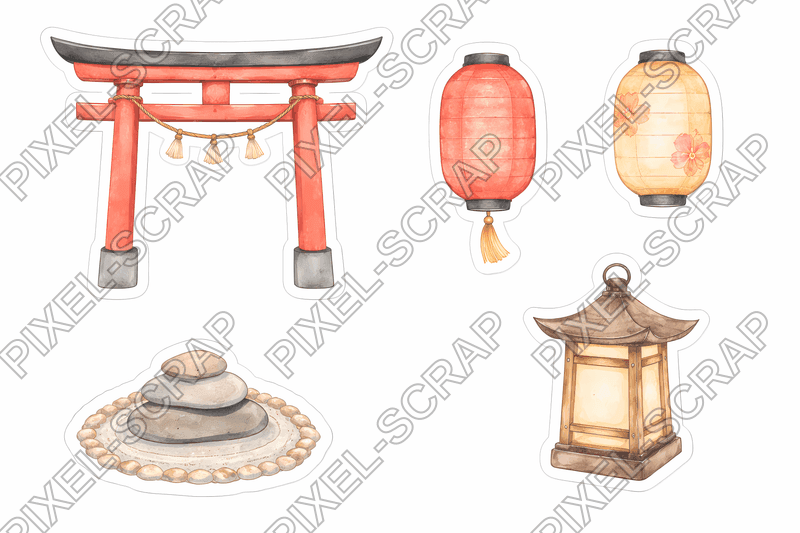 Lanterns and Torii