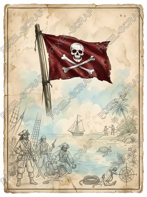 Red Flag Minimalist Card