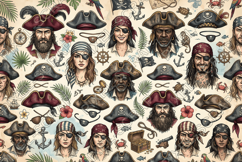 Pirate Hats Pattern