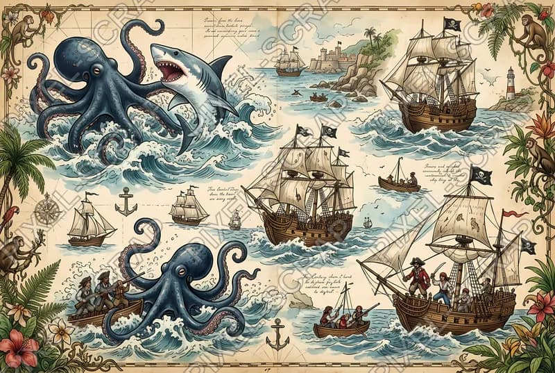 Sea Monster Battle