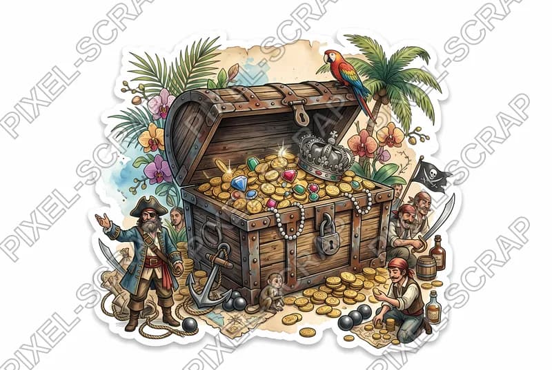 Jeweled Treasure Chest