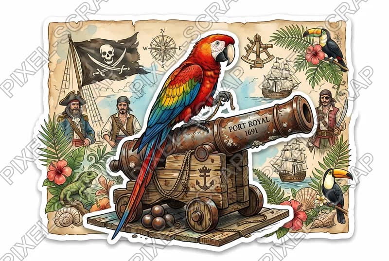 Parrot on Cannon