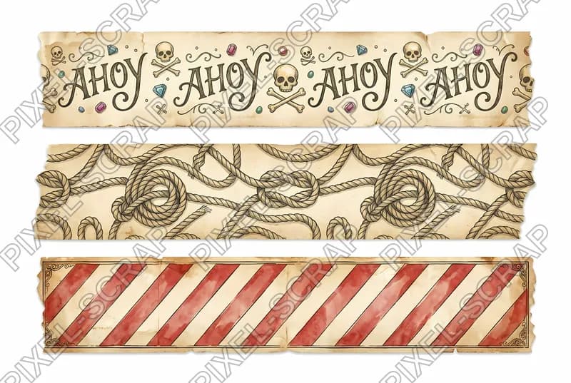 Rope & Stripe Washi