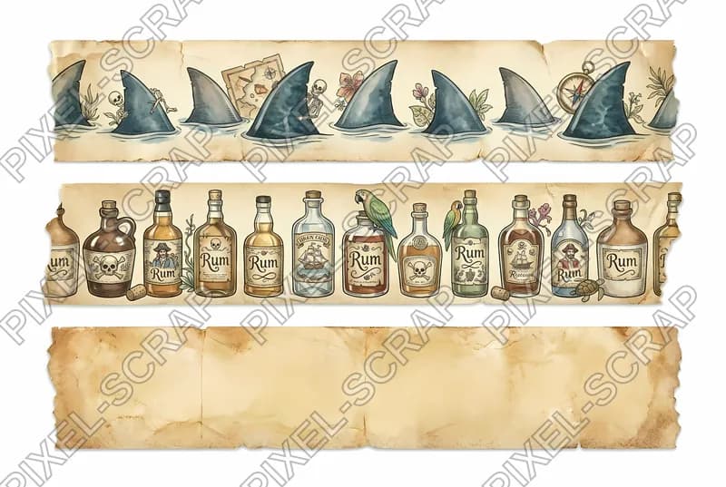 Shark & Rum Ocre Washi